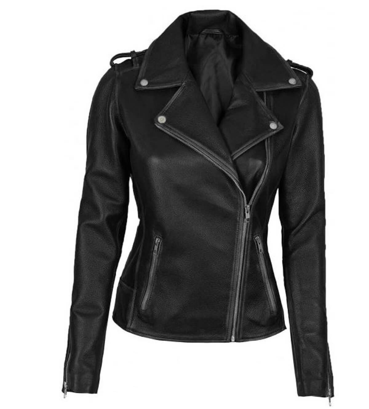 Buy Women Leather Biker Jackets - Biker Jackets for Women - Tobleo