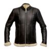 Shearling Faux Fur leather jacket