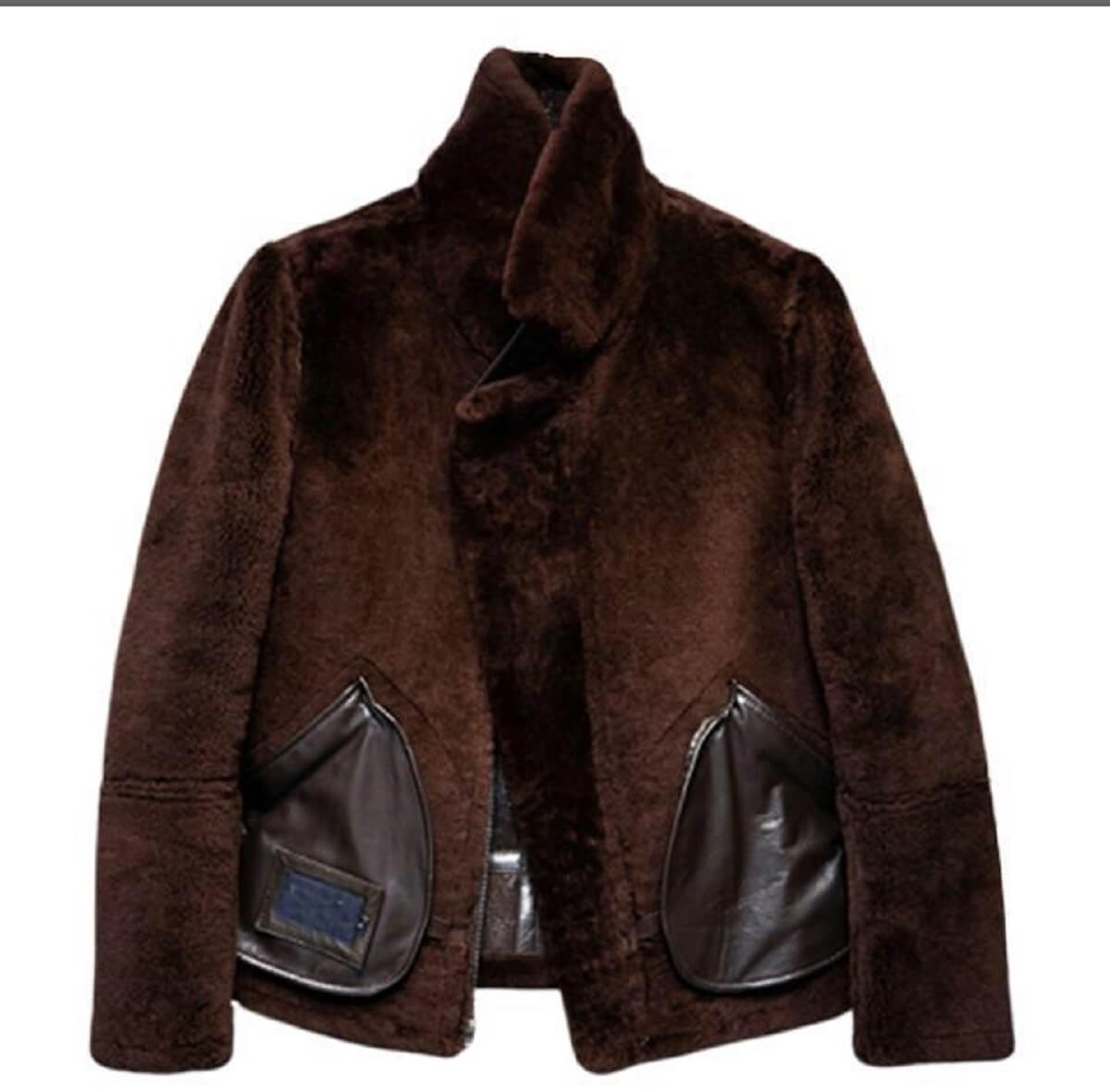 Vintage Brown Leather Jacket For Men's