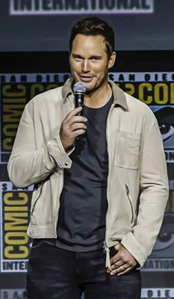 Men's Chris Pratt Beige Guardians of The Galaxy 3 Jacket
